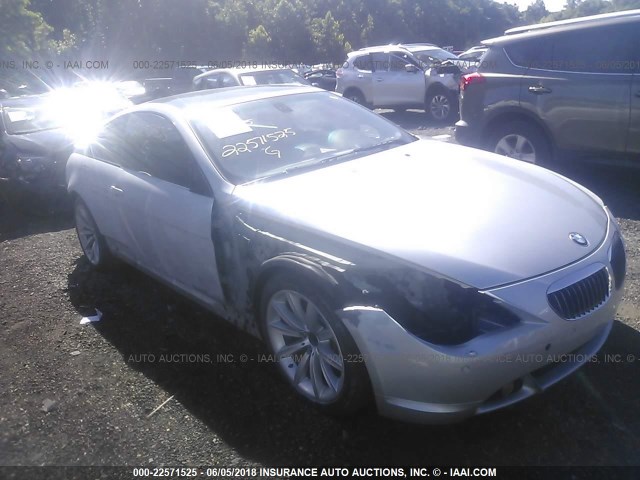 WBAEH73425B191872 - 2005 BMW 645 CI AUTOMATIC GRAY photo 1