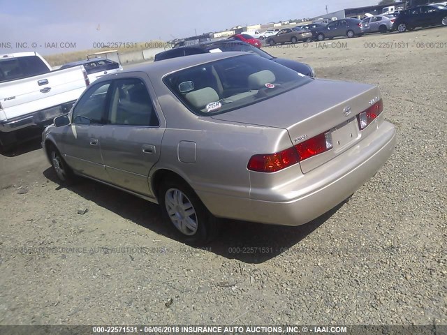 JT2BF22K1Y0247033 - 2000 TOYOTA CAMRY CE/LE/XLE 金色 照片 3