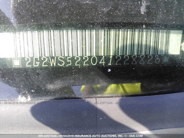 2G2WS522041228823 - 2004 PONTIAC GRAND PRIX GT2 მწვანე ფოტო 9