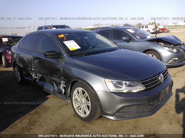 3VW2K7AJ2FM230905 - 2015 VOLKSWAGEN JETTA S 灰色 照片 1