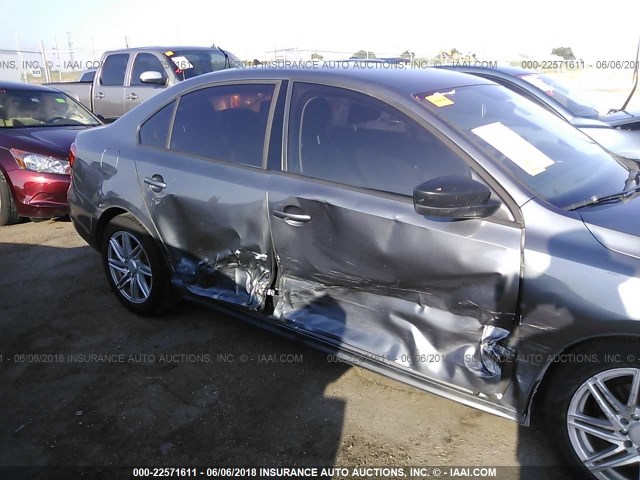 3VW2K7AJ2FM230905 - 2015 VOLKSWAGEN JETTA S 灰色 照片 6