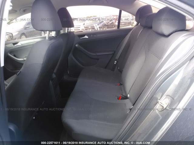 3VW2K7AJ2FM230905 - 2015 VOLKSWAGEN JETTA S 灰色 照片 8