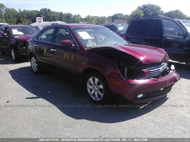 KNAGE123085213393 - 2008 KIA OPTIMA LX/EX RED photo 1