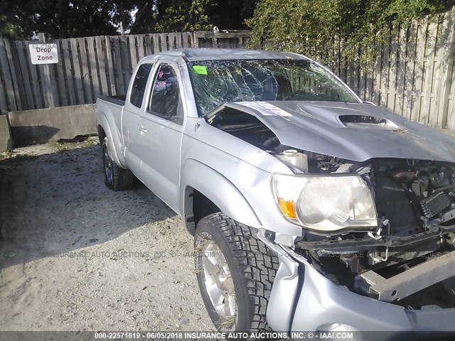 5TETU62N66Z243074 - 2006 TOYOTA TACOMA PRERUNNER ACCESS CAB SILVER photo 1