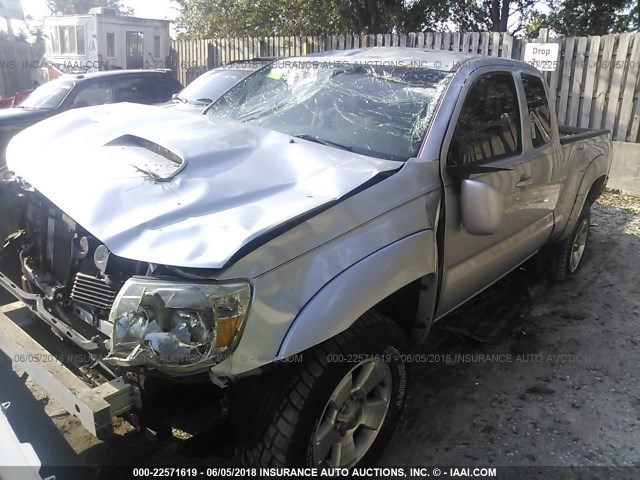 5TETU62N66Z243074 - 2006 TOYOTA TACOMA PRERUNNER ACCESS CAB SILVER photo 2