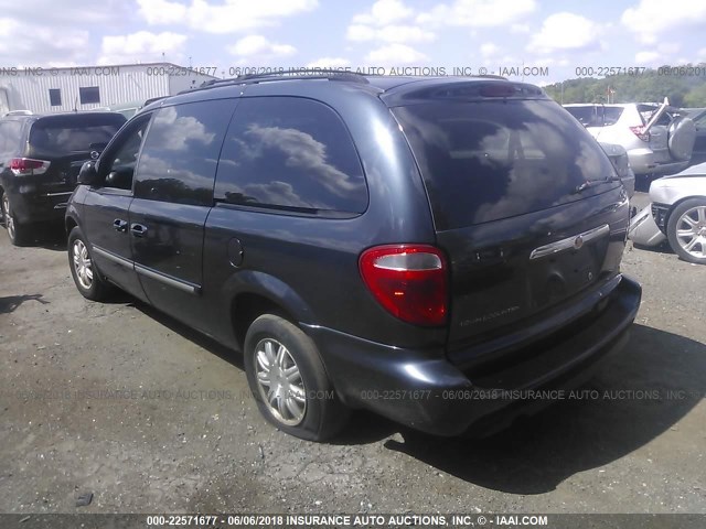 2A4GP54L07R317721 - 2007 CHRYSLER TOWN & COUNTRY TOURING BLUE photo 3