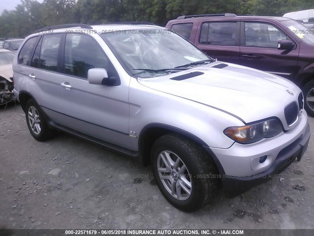 5UXFA13545LY06495 - 2005 BMW X5 3.0I GRAY photo 1