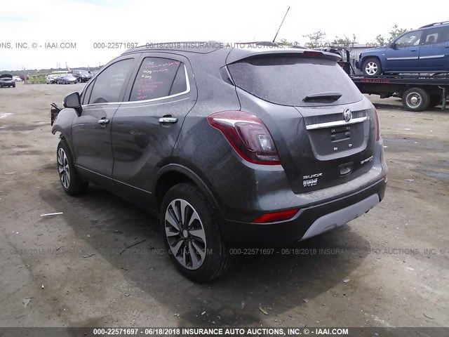 KL4CJGSB8JB529178 - 2018 BUICK ENCORE ESSENCE GRAY photo 3