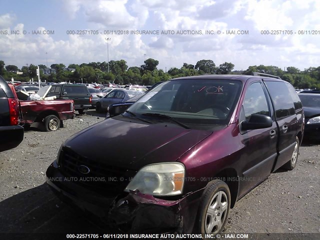 2FMZA51696BA44702 - 2006 FORD FREESTAR SE MAROON photo 2