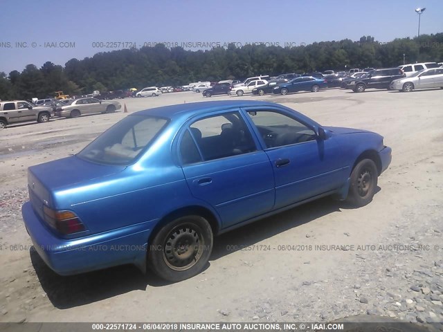 2T1AE09B3RC057113 - 1994 TOYOTA COROLLA LE/DX BLUE photo 4