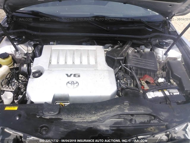 4T1BK46K98U575412 - 2008 TOYOTA CAMRY LE/XLE/SE ვერცხლისფერი ფოტო 10