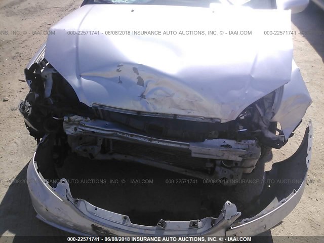 1HGEM22971L075619 - 2001 HONDA CIVIC SI/EX SILVER photo 6