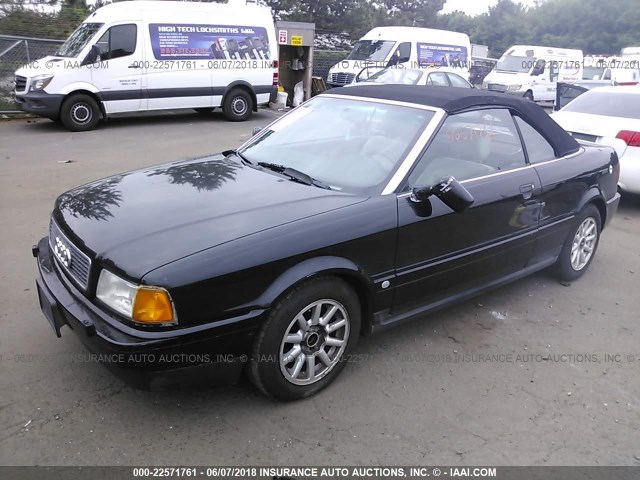 WAUAA88G3VN004133 - 1997 AUDI CABRIOLET BLACK photo 2