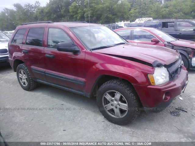 1J4HR48N35C628750 - 2005 JEEP GRAND CHEROKEE LAREDO/COLUMBIA/FREEDOM 红色 照片 1