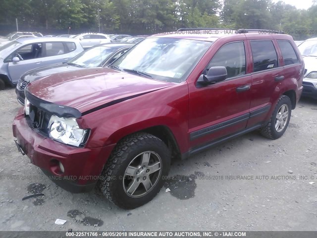 1J4HR48N35C628750 - 2005 JEEP GRAND CHEROKEE LAREDO/COLUMBIA/FREEDOM 红色 照片 2