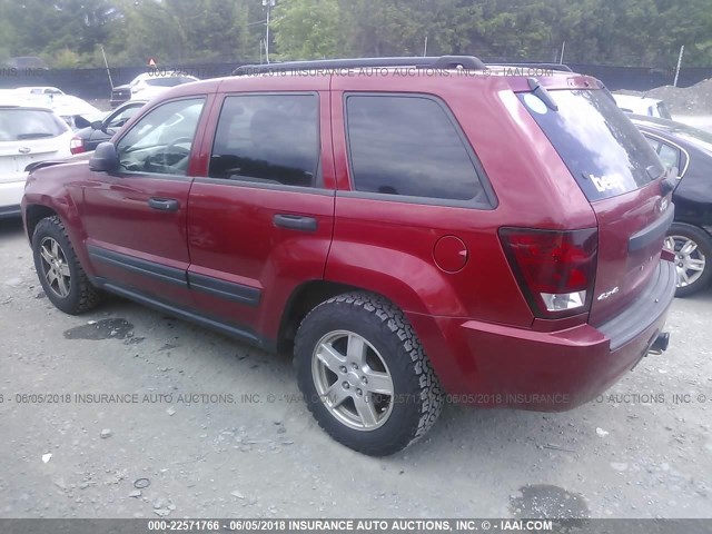1J4HR48N35C628750 - 2005 JEEP GRAND CHEROKEE LAREDO/COLUMBIA/FREEDOM 红色 照片 3