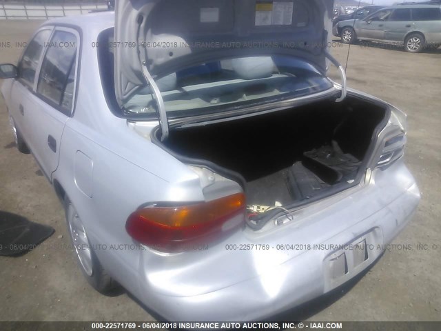 1Y1SK52861Z442308 - 2001 CHEVROLET GEO PRIZM LSI SILVER photo 6