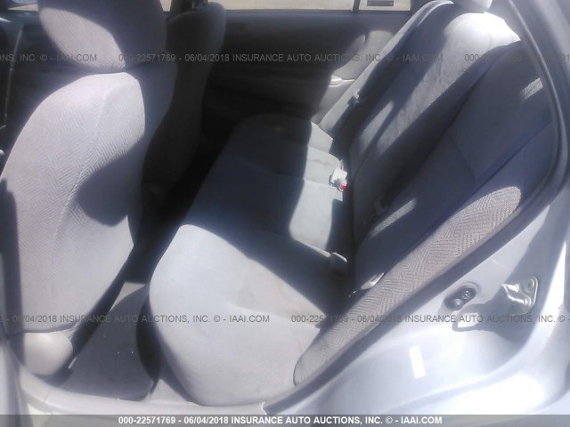 1Y1SK52861Z442308 - 2001 CHEVROLET GEO PRIZM LSI SILVER photo 8