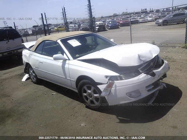 2T1FF28P81C538751 - 2001 TOYOTA CAMRY SOLARA SE/SLE WHITE photo 1