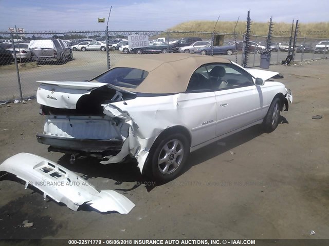 2T1FF28P81C538751 - 2001 TOYOTA CAMRY SOLARA SE/SLE WHITE photo 4