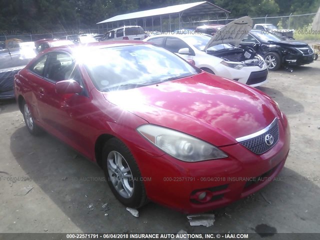 4T1CE30P67U760848 - 2007 TOYOTA CAMRY SOLARA SE/SLE წითელი ფოტო 1
