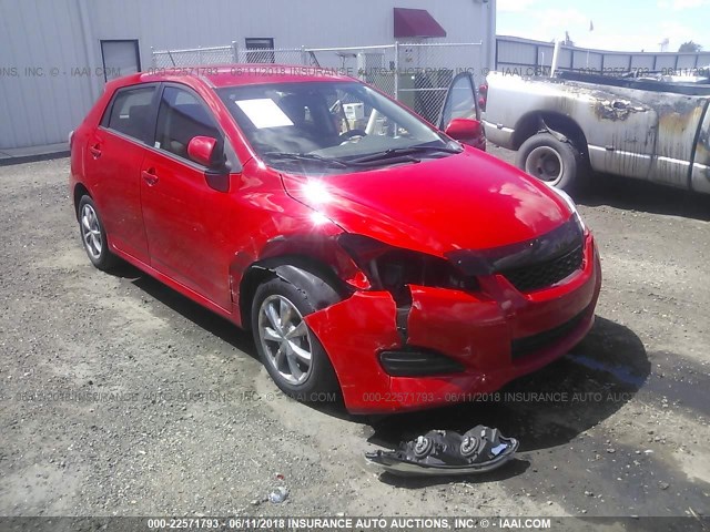 2T1KU4EE1AC439000 - 2010 TOYOTA COROLLA MATRIX  RED photo 1