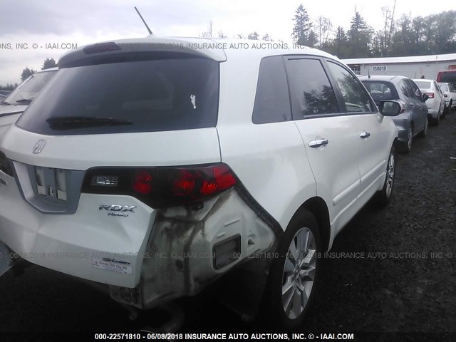 5J8TB1H23CA000528 - 2012 ACURA RDX WHITE photo 4