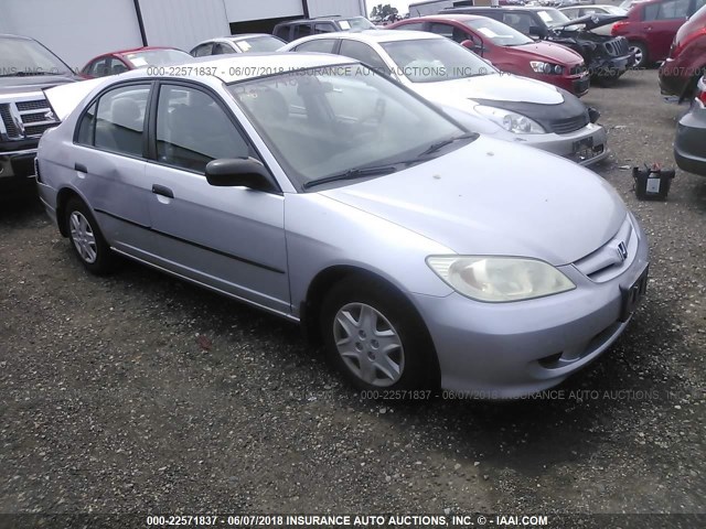 1HGES16355L029217 - 2005 HONDA CIVIC DX VP 银色 照片 1
