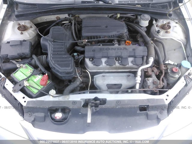 1HGES16355L029217 - 2005 HONDA CIVIC DX VP 银色 照片 10