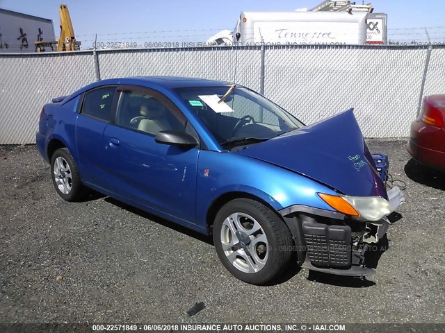 1G8AV12F13Z202692 - 2003 SATURN ION LEVEL 3 BLUE photo 1