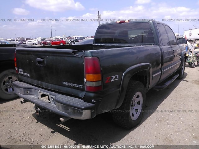 1GCEK19T11E215104 - 2001 CHEVROLET SILVERADO K1500 GREEN photo 4