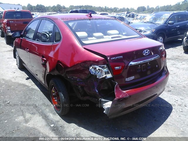 KMHDU4AD3AU932732 - 2010 HYUNDAI ELANTRA BLUE/GLS/SE RED photo 6