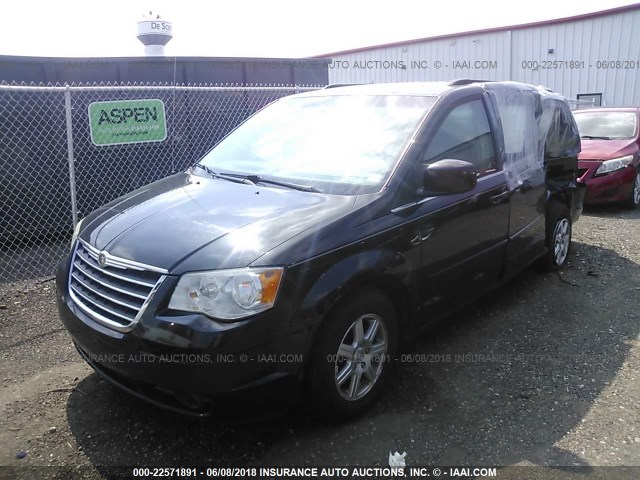 2A8HR54P68R141274 - 2008 CHRYSLER TOWN & COUNTRY TOURING BLACK photo 2