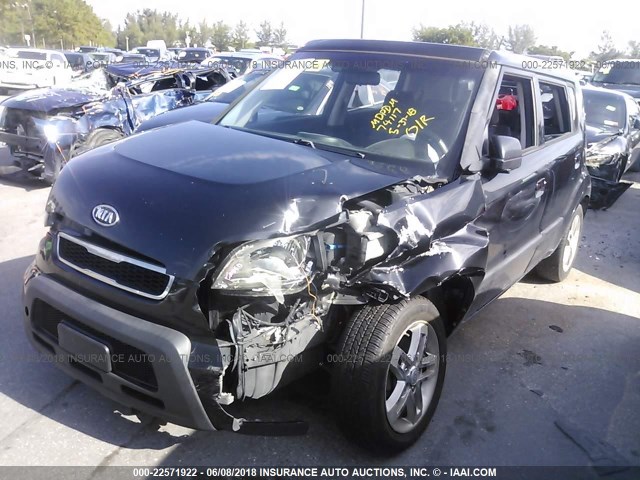 KNDJT2A22A7053525 - 2010 KIA SOUL +/!/SPORT BLACK photo 2