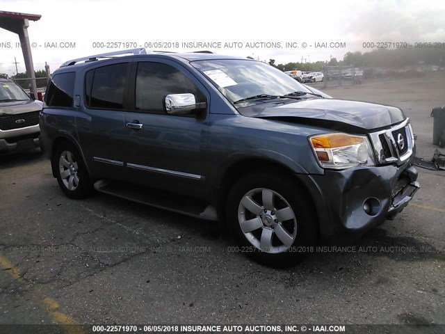 5N1BA0ND9AN620377 - 2010 NISSAN ARMADA SE/TITANIUM/PLATINUM BLUE photo 1