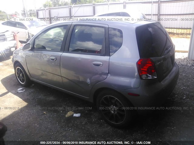 KL1TD66676B576057 - 2006 CHEVROLET AVEO LS GRAY photo 3