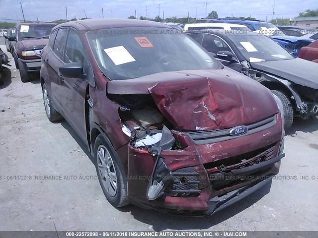 1FMCU0F77GUA66310 - 2016 FORD ESCAPE S RED photo 1