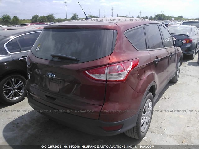 1FMCU0F77GUA66310 - 2016 FORD ESCAPE S RED photo 4