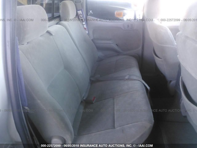 5TEGN92N54Z377796 - 2004 TOYOTA TACOMA DOUBLE CAB PRERUNNER SILVER photo 8