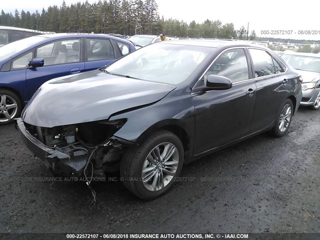 4T1BF1FK2GU205226 - 2016 TOYOTA CAMRY LE/XLE/SE/XSE Navy photo 2