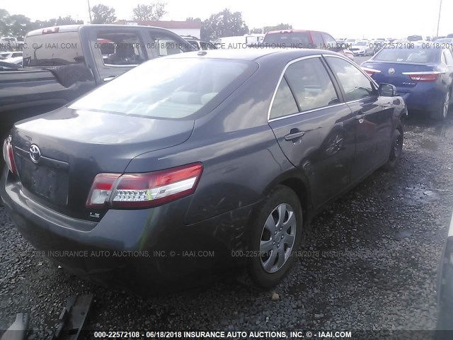 4T1BF3EK6AU082986 - 2010 TOYOTA CAMRY SE/LE/XLE GRAY photo 4