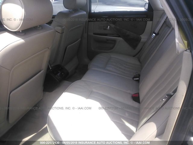 WAUBG34D1XN000599 - 1999 AUDI A8 QUATTRO GRAY photo 8