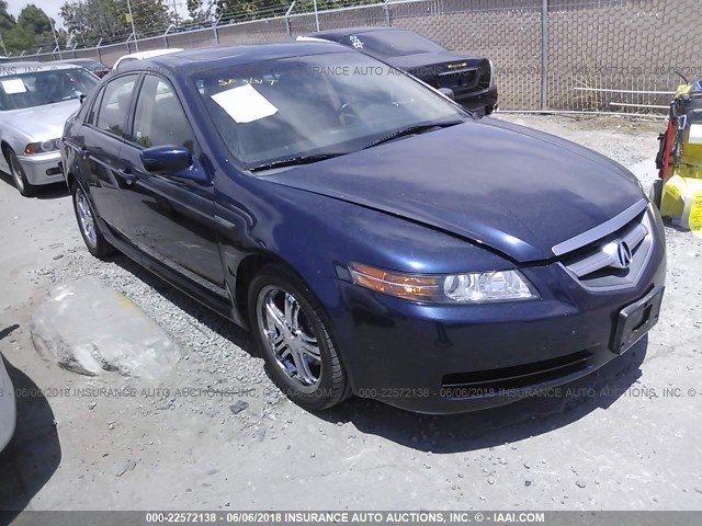 19UUA66235A013483 - 2005 ACURA TL BLUE photo 1