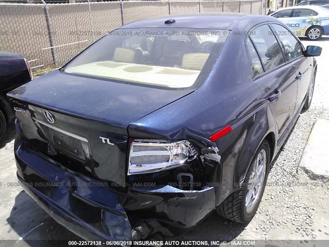 19UUA66235A013483 - 2005 ACURA TL BLUE photo 4