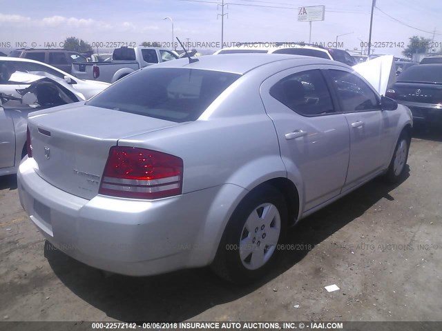 1B3LC46B79N570406 - 2009 DODGE AVENGER SE/SXT SILVER photo 4