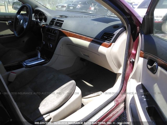 1G8ZS57B69F233326 - 2009 SATURN AURA XE BURGUNDY photo 5