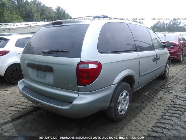 1D4GP24383B147530 - 2003 DODGE GRAND CARAVAN SE SILVER photo 4