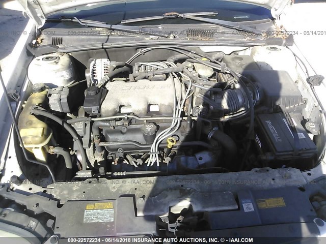 1G1NE52JX3M506807 - 2003 CHEVROLET MALIBU LS WHITE photo 10