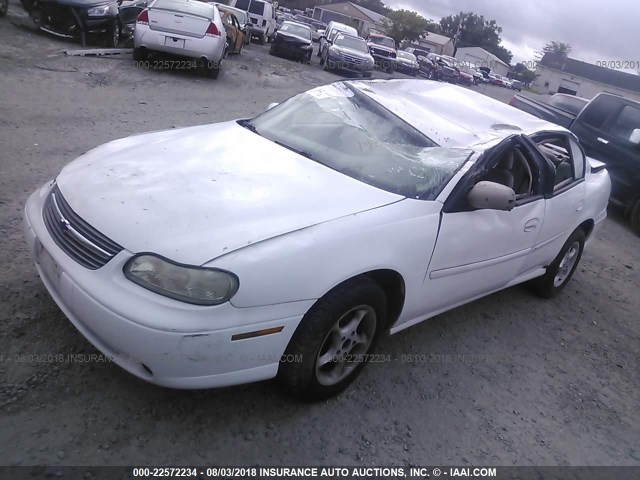 1G1NE52JX3M506807 - 2003 CHEVROLET MALIBU LS WHITE photo 2