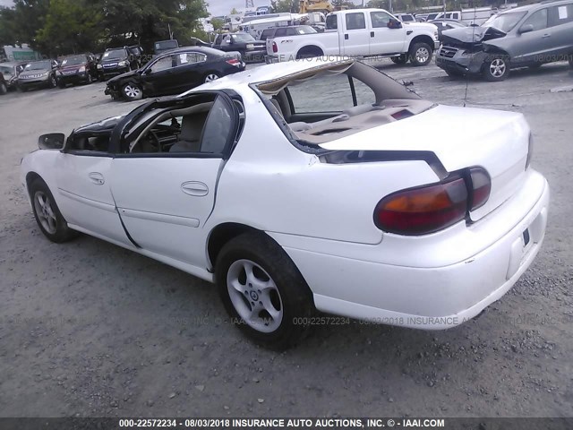 1G1NE52JX3M506807 - 2003 CHEVROLET MALIBU LS WHITE photo 3